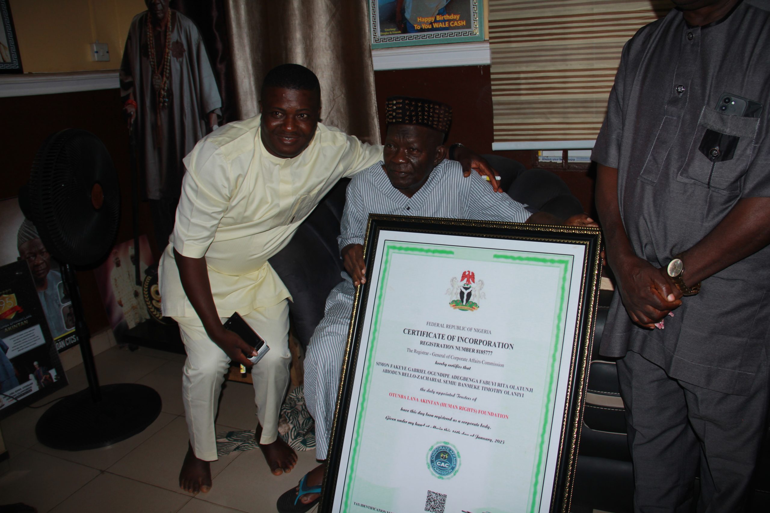 Veteran Human Rights Defender marks 96th Birthday with Historic Legacy Project